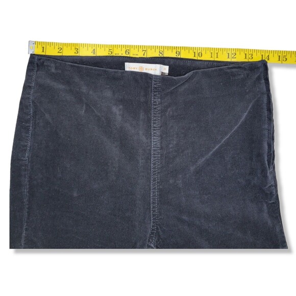 Tory Burch Billet Legging Black Corduroy Skinny Pants Side Zip Closure Size 25 - Picture 6 of 12